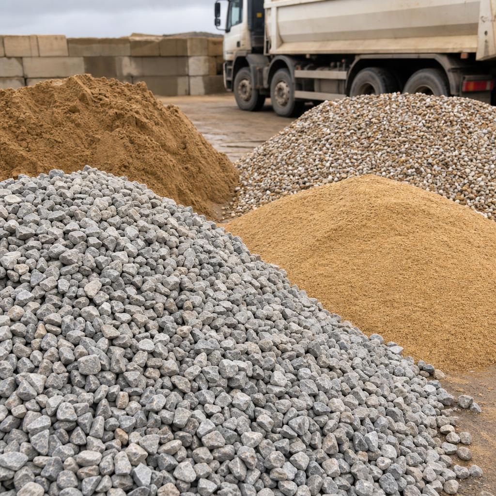 Aggregates supplied by Atlas Stone Supplies across the UK